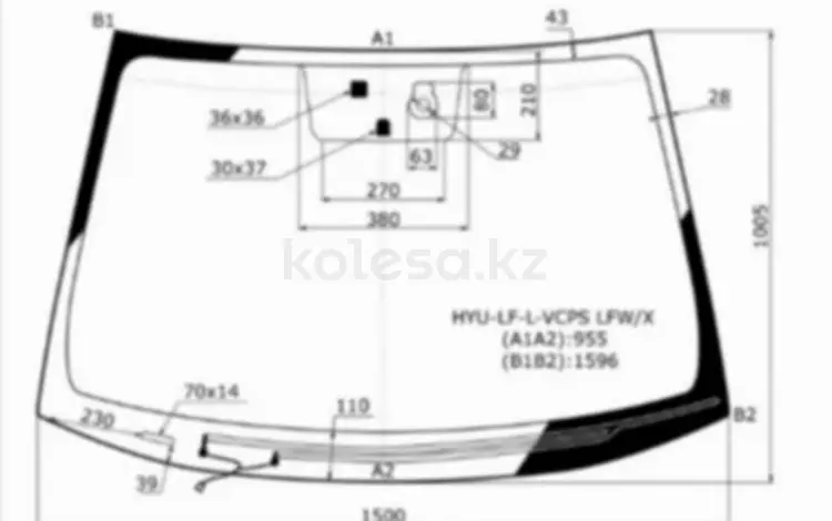Стекло лобовое за 39 650 тг. в Астана