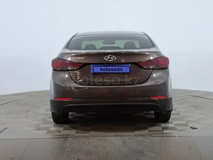 Hyundai Elantra 2014 года за 5 790 000 тг. в Астана – фото 6
