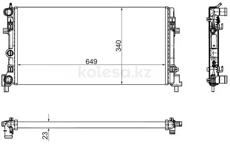 Радиатор Skoda Rapid 12- / Volkswagen Polo 09-22 / Audi A1 10-18 / Jetta за 22 000 тг. в Алматы