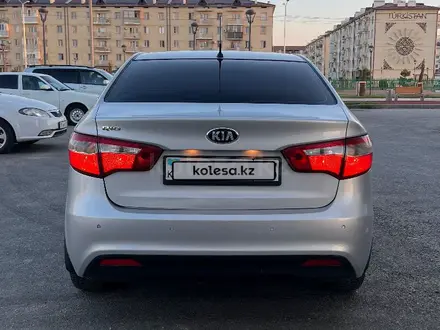 Kia Rio 2014 года за 6 600 000 тг. в Туркестан – фото 2