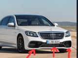 Хром накладки на передний бампер W222 mercedes S63amg рестайлинг за 40 500 тг. в Астана