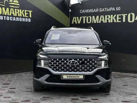 Hyundai Santa Fe 2021 года за 14 700 000 тг. в Актобе – фото 2