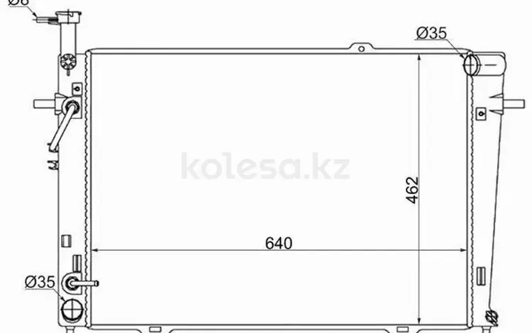 Радиатор Двигателя за 30 450 тг. в Павлодар