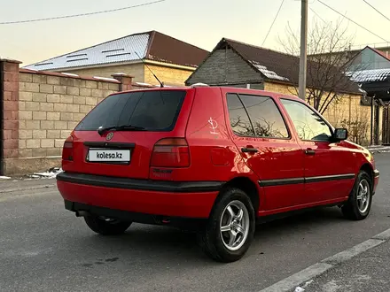 Volkswagen Golf 1995 года за 1 980 000 тг. в Шымкент – фото 4