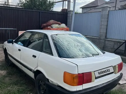 Audi 80 1990 года за 601 000 тг. в Алматы – фото 5