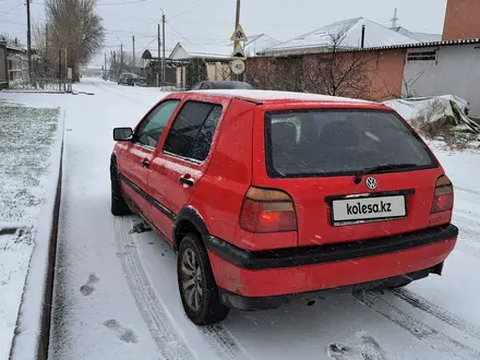 Volkswagen Golf 1994 года за 1 400 000 тг. в Тараз – фото 6