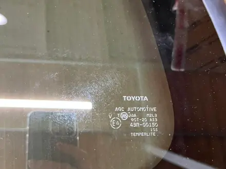 Форточка двери задняя левая темная Toyota 4Runner 1995 за 119 500 тг. в Алматы – фото 2