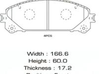 MS-C1005 Колодки MASUMA T&amp;L HIGHLANDER / LexusRX350 2008- FR за 11 900 тг. в Алматы