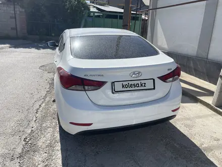 Hyundai Elantra 2016 года за 5 900 000 тг. в Шымкент – фото 2