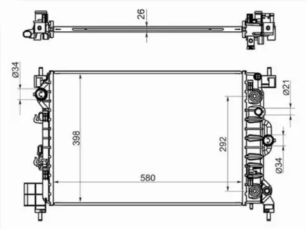 Радиатор двигателя за 26 200 тг. в Алматы