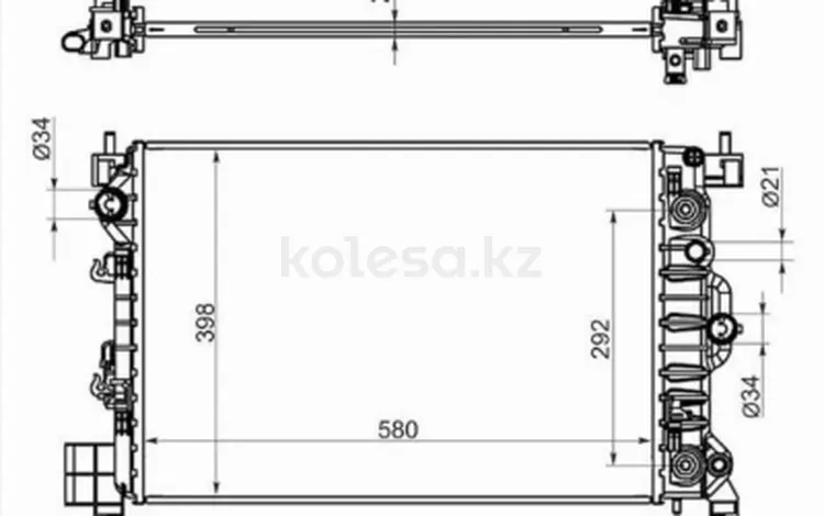 Радиатор двигателя за 24 850 тг. в Алматы