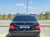 Mercedes-Benz S 320 2002 года за 4 200 000 тг. в Шымкент – фото 4