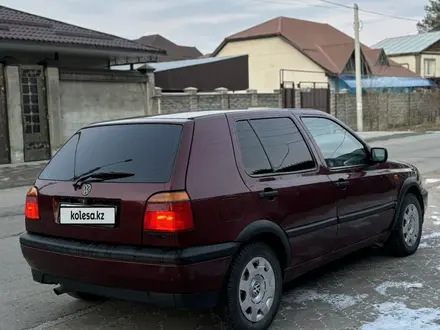 Volkswagen Golf 1993 года за 1 450 000 тг. в Тараз – фото 5