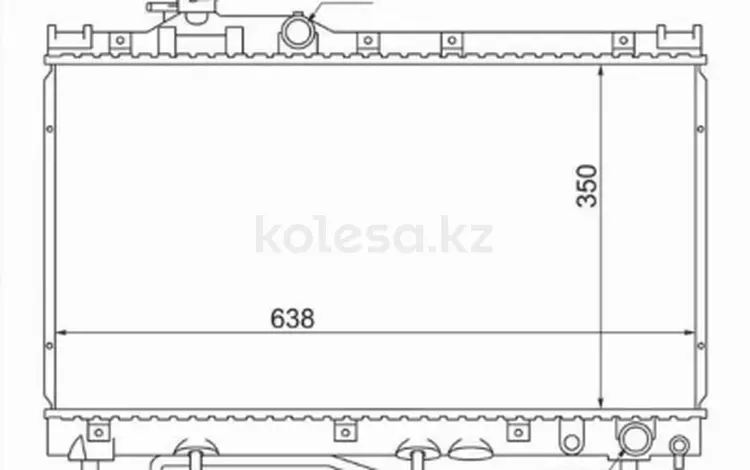Радиатор охлаждения двигателя за 24 150 тг. в Караганда