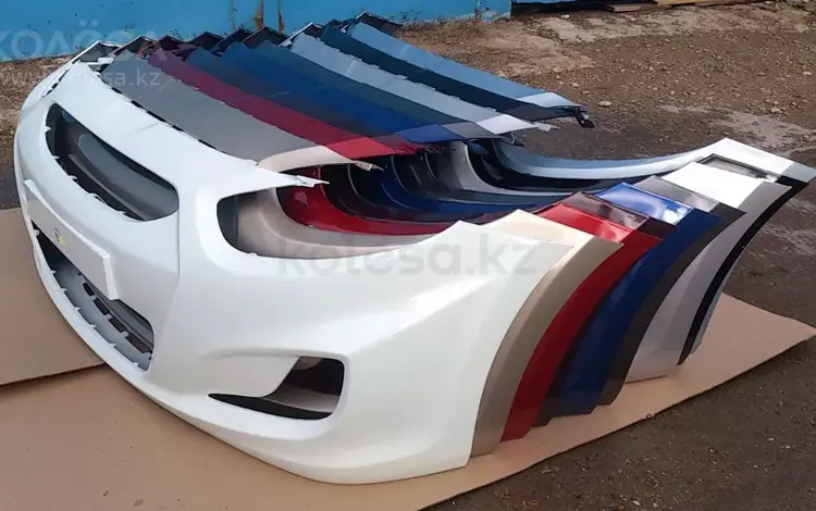 Бампер передний Hyundai Accent за 35 000 тг. в Костанай