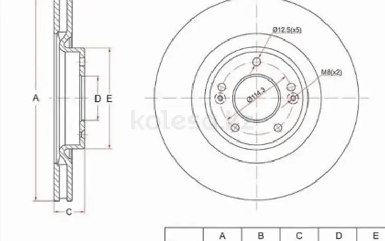 Диск тормозной Перед за 16 950 тг. в Талдыкорган