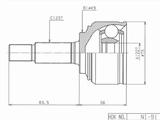 Шрус наружный, граната наружная за 24 350 тг. в Шымкент