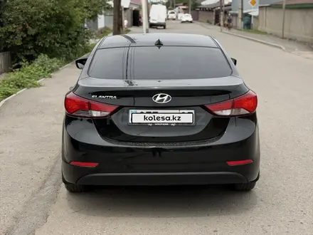 Hyundai Elantra 2015 года за 5 200 000 тг. в Алматы – фото 4