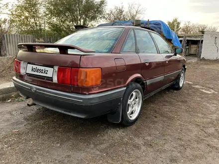 Audi 80 1990 года за 1 500 000 тг. в Федоровка (Теректинский р-н) – фото 2