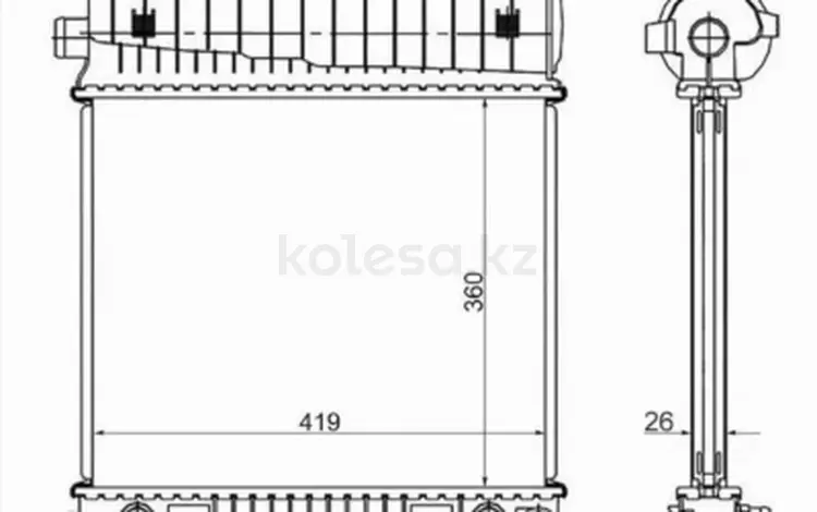 Радиатор охлаждения двигателя за 38 850 тг. в Караганда