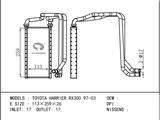 Радиатор отопителя TOYOTA HARRIER XU10 98-03 TOYOTA: ARISTO S160 97-04 за 11 900 тг. в Алматы