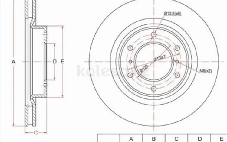 Диск тормозной передүшін13 750 тг. в Павлодар