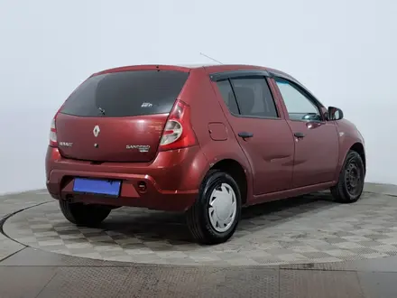 Renault Sandero 2014 года за 2 390 000 тг. в Астана – фото 5