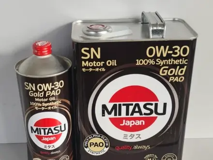 Моторное масло Mitasu 0W30 Gold PAO SN 0W-30.0W30 за 28 500 тг. в Астана