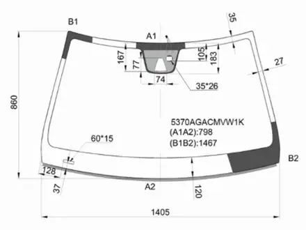 Стекло лобовое за 108 450 тг. в Астана