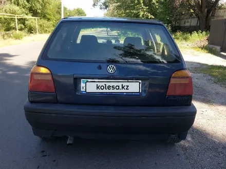 Volkswagen Golf 1995 года за 1 200 000 тг. в Ават (Енбекшиказахский р-н) – фото 3