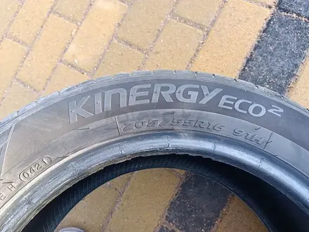 Шины 205/55 R16 — "Hankook Kinergy Eco 2" (Венгрия), летние. Одна за 120 000 тг. в Астана – фото 8