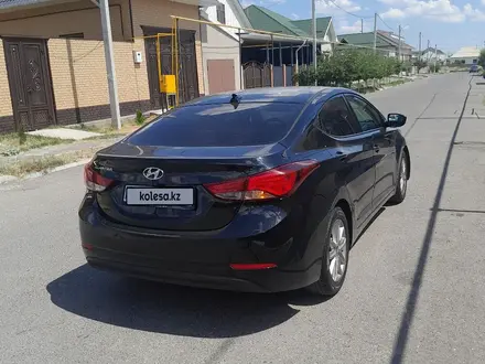 Hyundai Elantra 2015 года за 7 000 000 тг. в Шымкент – фото 5