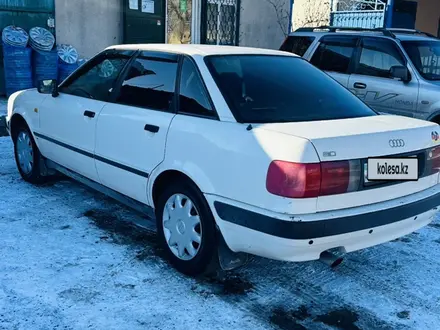 Audi 80 1993 года за 1 600 000 тг. в Тараз – фото 5