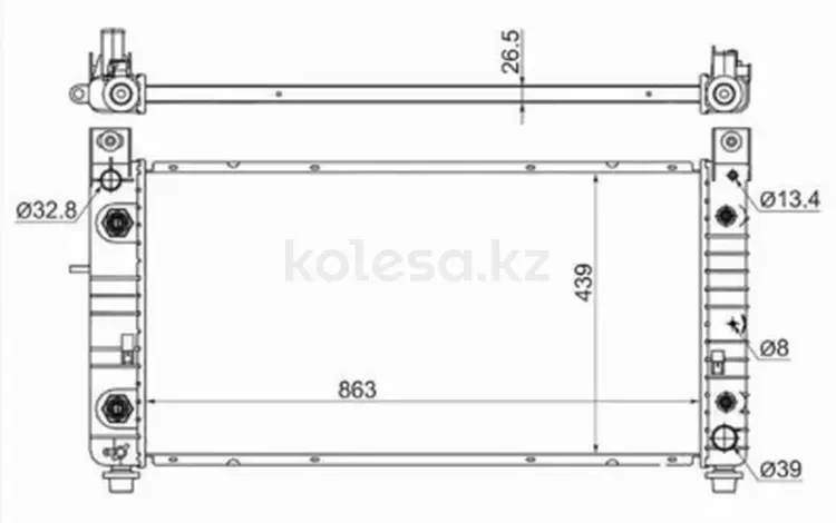 Радиатор охлаждения двигателяfor11 760 тг. в Караганда