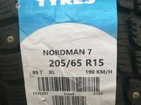 Nokian Nordman 7 205/65 R15 с шипамиfor144 000 тг. в Семей