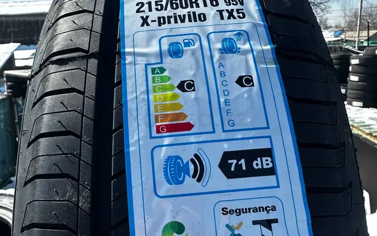 215/60R16 95V X-PRIVILO TX5 Tracmax за 21 100 тг. в Алматы