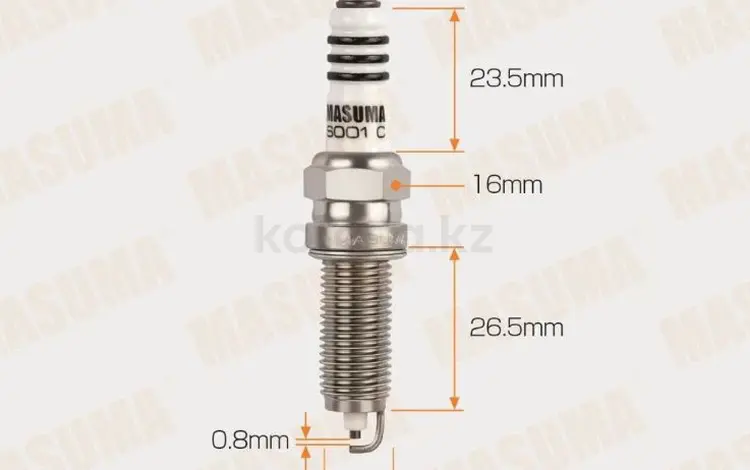 S001C Свеча зажигания MASUMA HYNDAI ACCENT/ KIA RIO STANDART 1578for1 800 тг. в Алматы