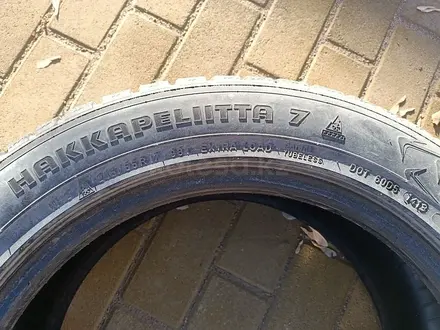 ОДНА шина 215/55 R17 — "Nokian Hakkapeliitta 7" (Россия), зимняя. за 15 000 тг. в Астана – фото 5