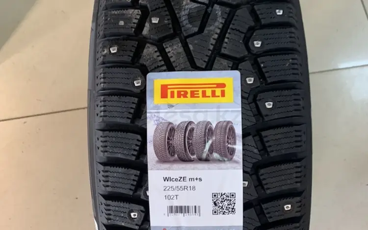 225/55 R18 Pirelli шипованные XL WIceZE 102T за 90 000 тг. в Астана
