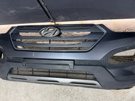 Передний бампер на Hyundai Santa Fe DM оригинал за 10 000 тг. в Актобе – фото 3