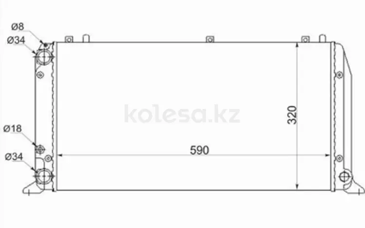 Радиатор охлаждения двигателяfor2 325 тг. в Караганда