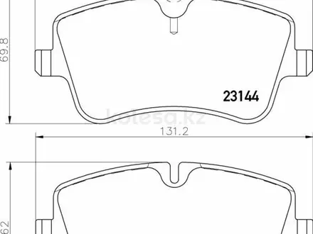 Колодки передние Mercedes W203 (00-07) за 3 000 тг. в Алматы – фото 2