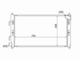 Радиатор Двигателя за 23 250 тг. в Алматы