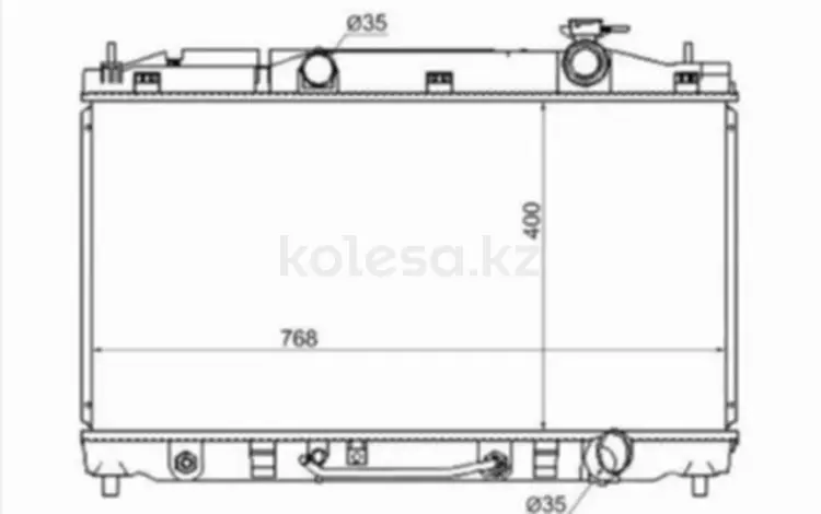 Радиатор охлаждения двигателя за 29 950 тг. в Караганда