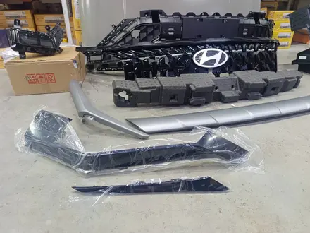 Бампер передний + решетка радиатора Hyundai Mufasa 2022-2026 NEW ORIGINAL за 10 000 тг. в Алматы – фото 4