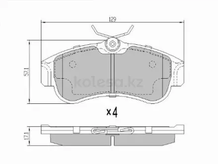 Колодки тормозные за 5 750 тг. в Павлодар