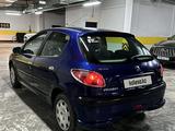 Peugeot 206 2004 годаүшін1 550 000 тг. в Алматы – фото 4