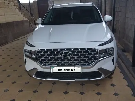 Hyundai Santa Fe 2021 года за 19 000 000 тг. в Шымкент – фото 2