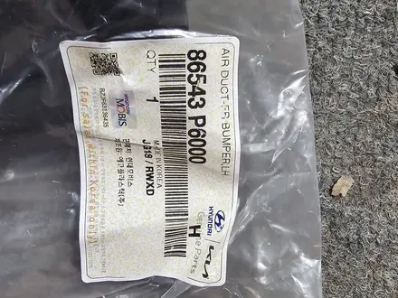 Воздуховод переднего бампера правый HYUNDAI SANTA FE MX5 2023 за 5 000 тг. в Костанай