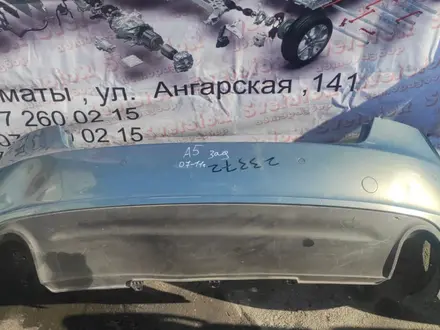 Бампер задний на Ауди А5 Audi A5 с парктрониками в сборе, оригинал за 100 000 тг. в Алматы